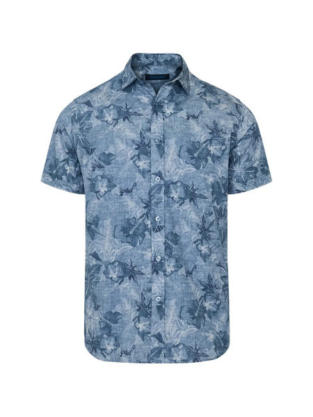  Patrick Assaraf Camisa Con Estampado Floral - Azul 
