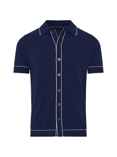  Patrick Assaraf Camisa De Canalé - Azul 