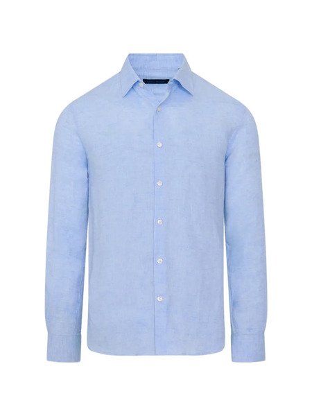  Patrick Assaraf Camisa De Manga Larga - Azul 