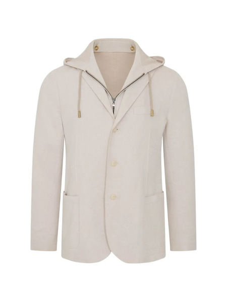  Patrick Assaraf Hooded Blazer - Neutro 