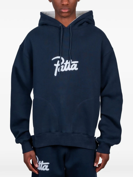  Patta Sudadera Con Capucha Y Logo - Azul 