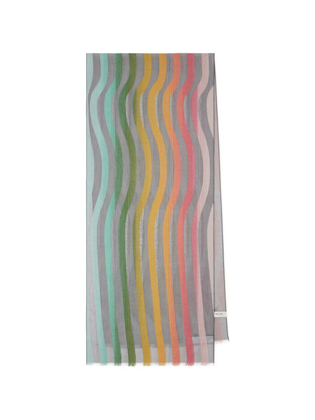  Paul Smith Bufanda Swirl A Rayas - Gris 