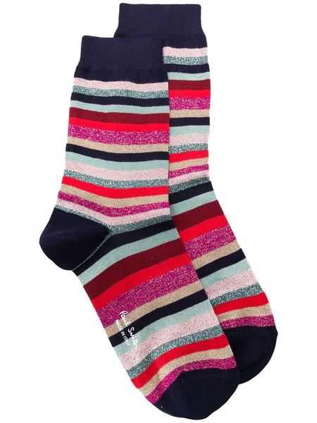  Paul Smith Calcetines Con Estampado De Rayas - Azul 