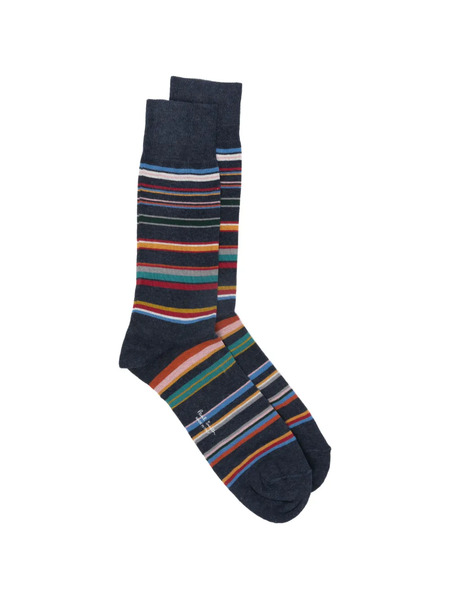  Paul Smith Calcetines Martin A Rayas - Azul 