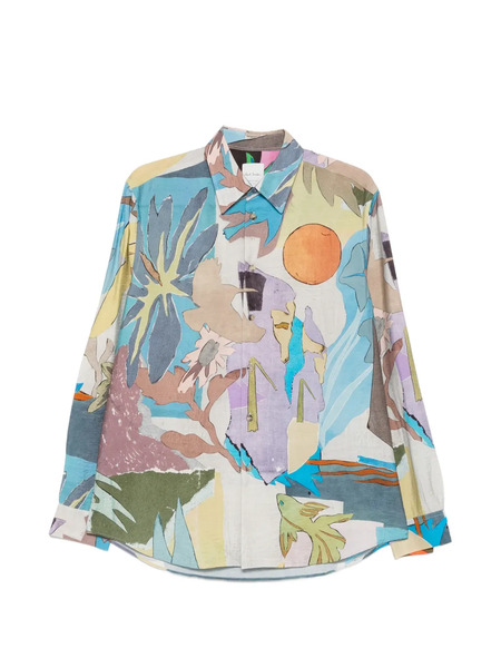  Paul Smith Camisa Estampada - Azul 