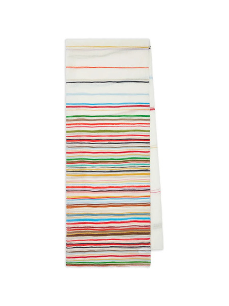 Paul Smith Fular A Rayas - Blanco 