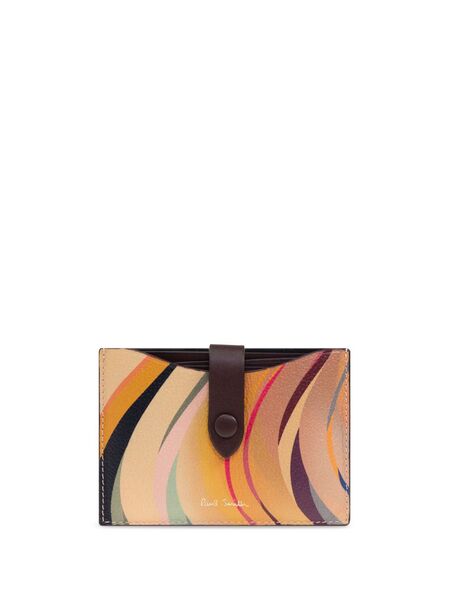  Paul Smith Tarjetero Con Estampado Dusky Swirl - Neutro 