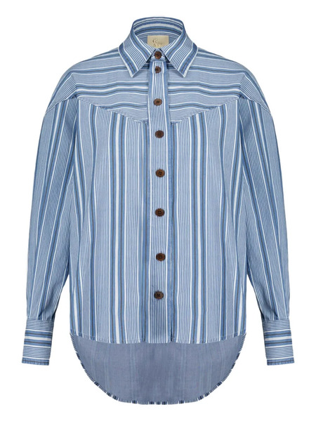  Paula Camisa A Rayas - Azul 