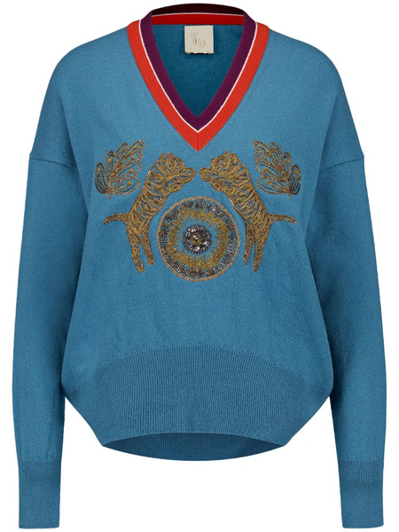 Paula Jersey Bordado - Azul 