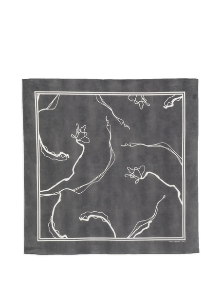  Paura Fular Estampado - Gris 