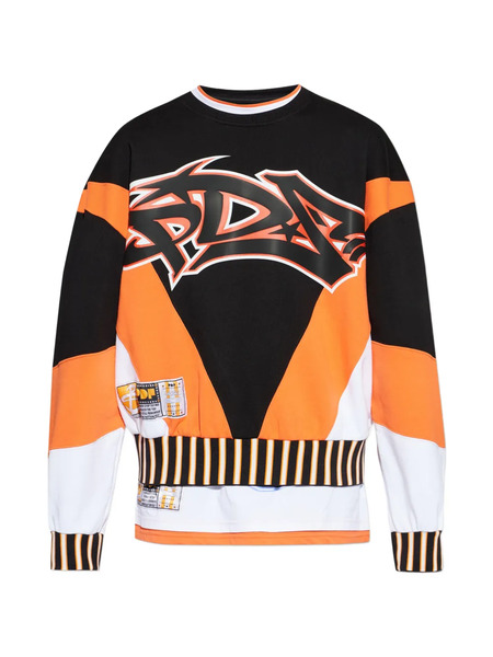  Pdf Sudadera A Rayas Con Estampado - Negro 