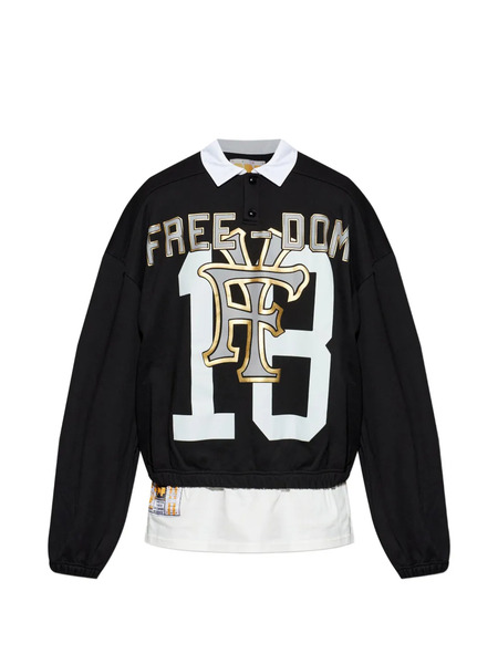  Pdf Sudadera De Algodón Con Estampado Gráfico - Negro 