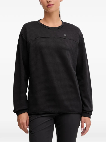  Peak Performance Sudadera Texturizada De Manga Larga - Negro 
