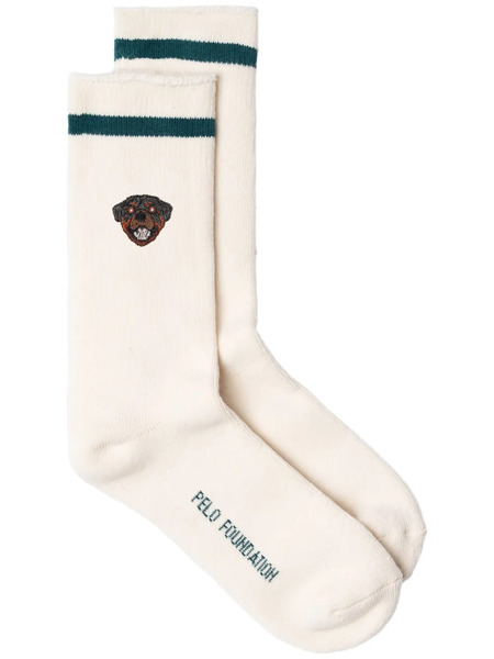  Pelo Foundation Calcetines Rottweiler - Blanco 