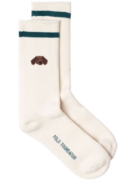  Pelo Foundation Calcetines Sausage Dog - Blanco 
