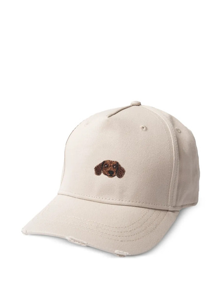  Pelo Foundation Gorra Con Perro Bordado - Neutro 