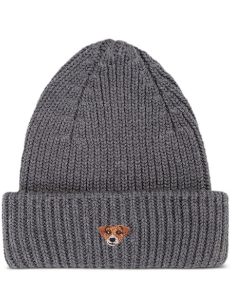  Pelo Foundation Gorro Con Parche Jack Russel - Gris 
