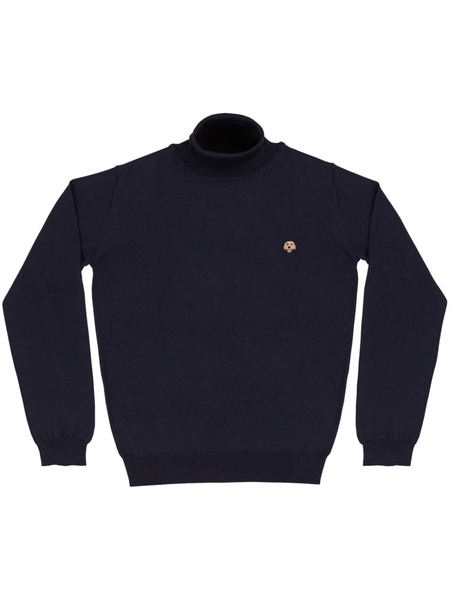  Pelo Foundation Jersey Con Aplique De Perro - Azul 