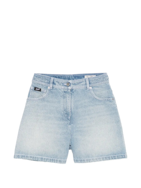  Pence Pantalones Vaqueros Cortos Luna Con Efecto Lavado - Azul 