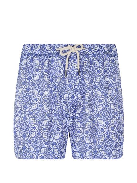  Peninsula Swimwear Bañador Marettimo Con Mosaico Estampado - Azul 