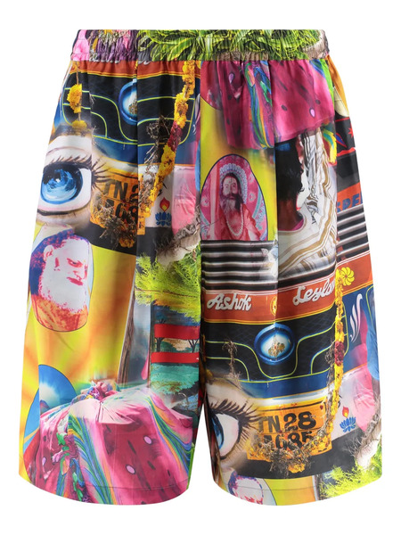  Perks And Mini Bermudas Estampadas Con Cordones - Azul 