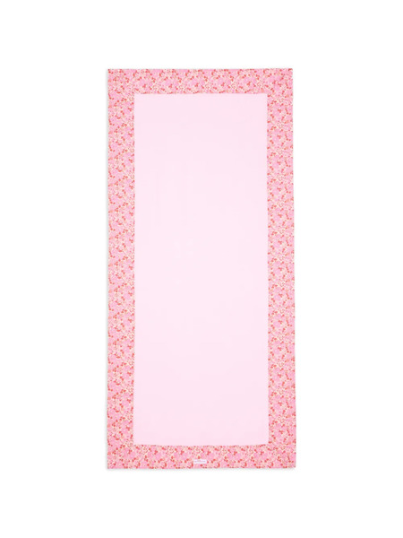  Pesciolino Rosso Kids Toalla Con Ribete Floral - Rosa 