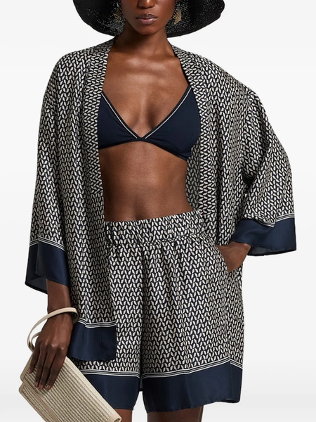  Peserico Kimono Estampado - Azul 