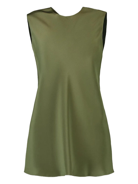  Peter Cohen Sleeveless Satin Top - Verde 