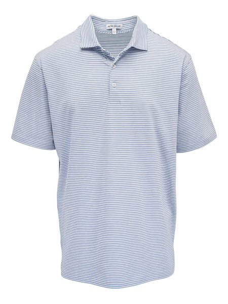  Peter Millar Polo A Rayas - Azul 