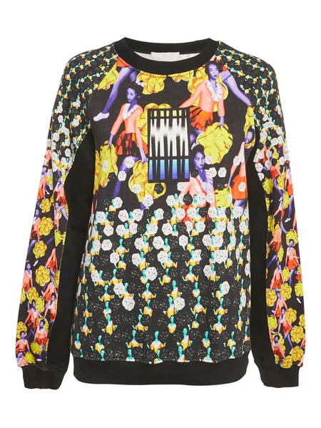  Peter Pilotto Sudadera Estampada - Negro 