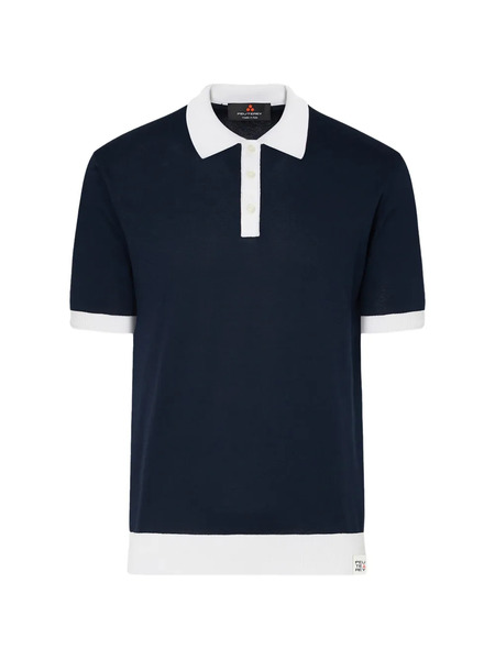  Peuterey Polo Con Cuello En Contraste - Azul 