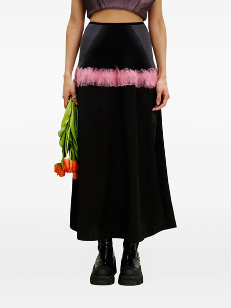 Ph5 Falda Con Volantes - Negro 