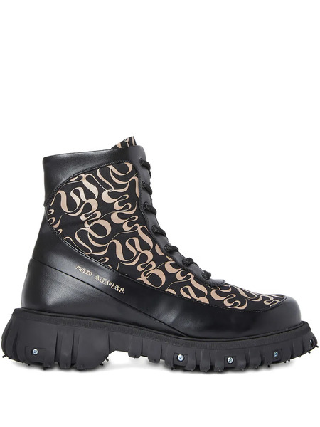 Phileo Botas Con Monograma - Negro 