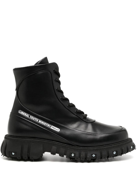 Phileo Botines Con Detalle De Tornillo - Negro 