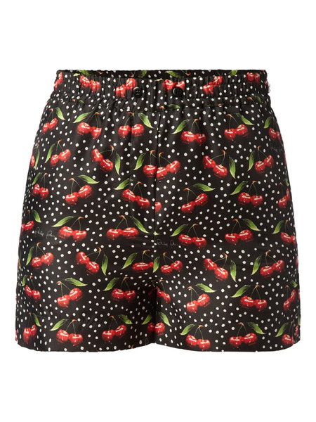  Philipp Plein Bermudas Cherries - Negro 
