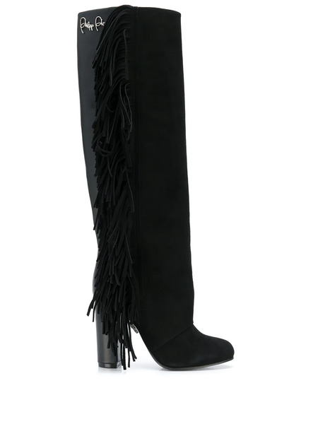  Philipp Plein Botas Altas Con Logo - Negro 