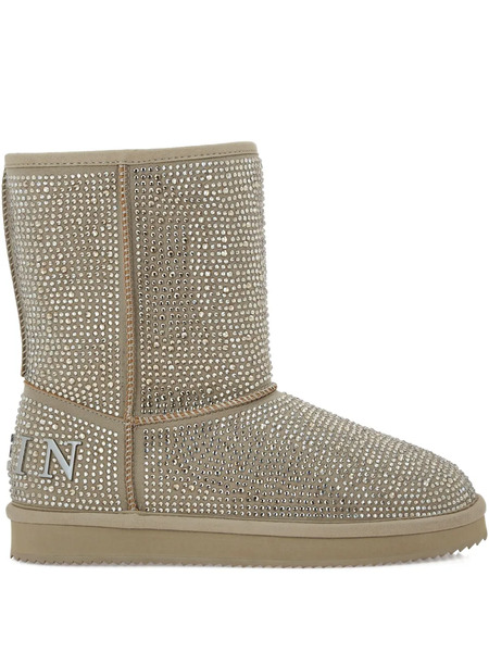  Philipp Plein Botas Con Logo Y Apliques - Neutro 