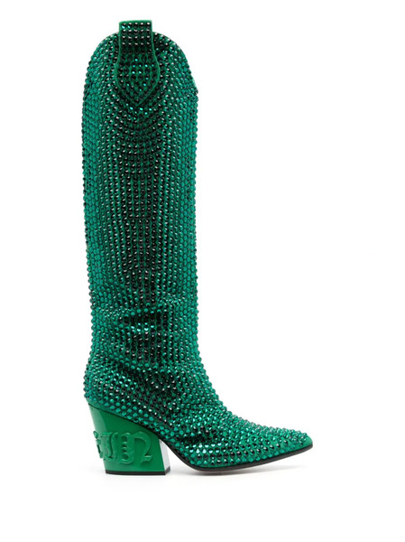  Philipp Plein Botas Con Tacón De 75mm - Verde 