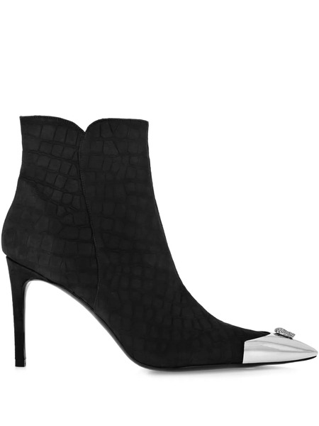  Philipp Plein Botines Con Efecto De Piel De Cocodrilo - Negro 