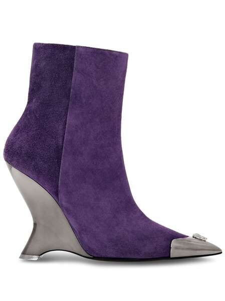  Philipp Plein Botines Con Puntera En Punta - Morado 
