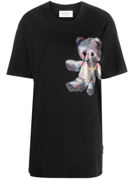 Philipp Plein Camiseta Con Motivo Teddy Bear - Negro 