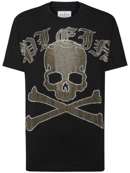  Philipp Plein Camiseta Gothic Plein Strass - Negro 