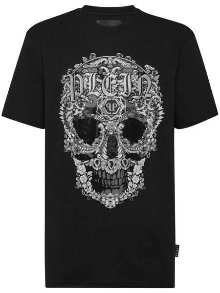  Philipp Plein Camiseta Ss Baroque Skull - Negro 