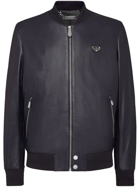  Philipp Plein Chaqueta Bómber Con Cremallera - Azul 