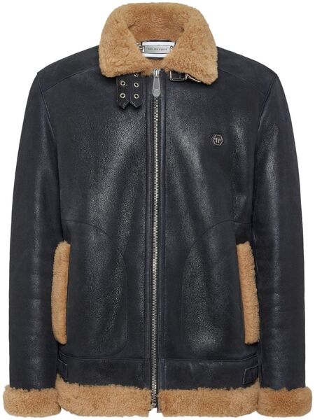  Philipp Plein Chaqueta Con Motivo Skull Bordado - Negro 