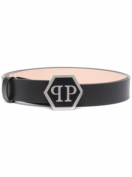  Philipp Plein Cinturón Hexagon - Negro 