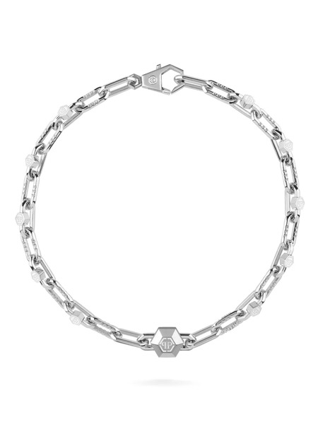  Philipp Plein Collar Edge - Plateado 