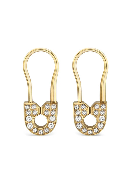  Philipp Plein Pendientes Plein Safety Pin - Dorado 