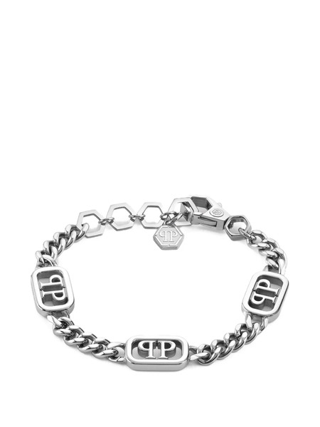  Philipp Plein Pulsera Plein Lettering - Plateado 