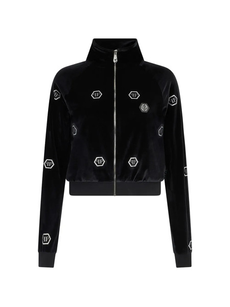  Philipp Plein Sudadera Con Apliques - Negro 